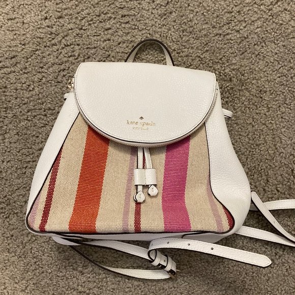 Kate Spade Leila Stripe Canvas Backpack main image 7